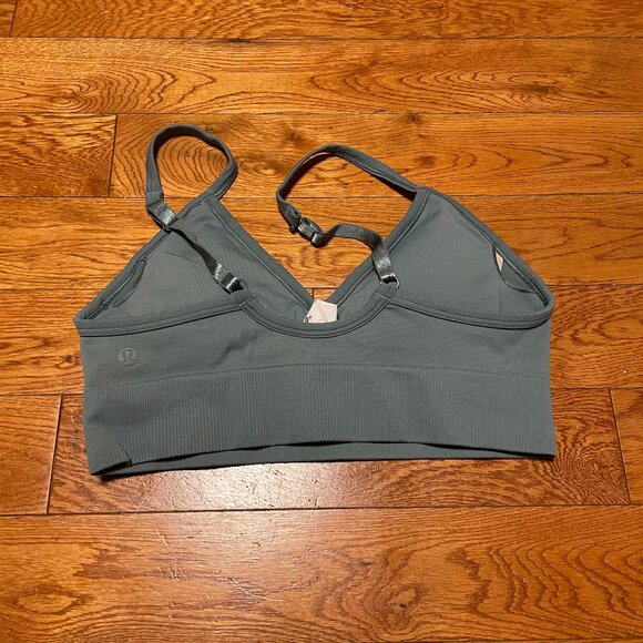 EUC LululemonEbb to Street Bra Light Support C/D Cup Size 8 Tidewater Teal - Picture 2 of 3